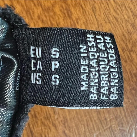 Vero Moda High Waisted Black Denim Button Down Mini Skirt Size Small 90s - Picture 6 of 6